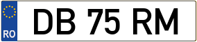 Trailer License Plate